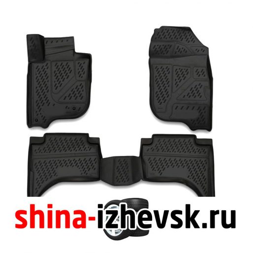 Коврик Коврики 3D в салон Format для Mitsubishi L200, 2015- , 4 шт. (ПУ, повышенная износостойкость) в Ижевске